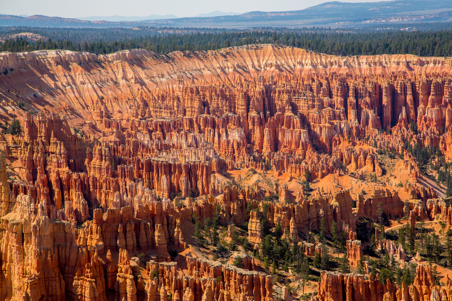 A beautiful shot of Sunset Point of Bryce Canyon National Park in Utah, USA.
